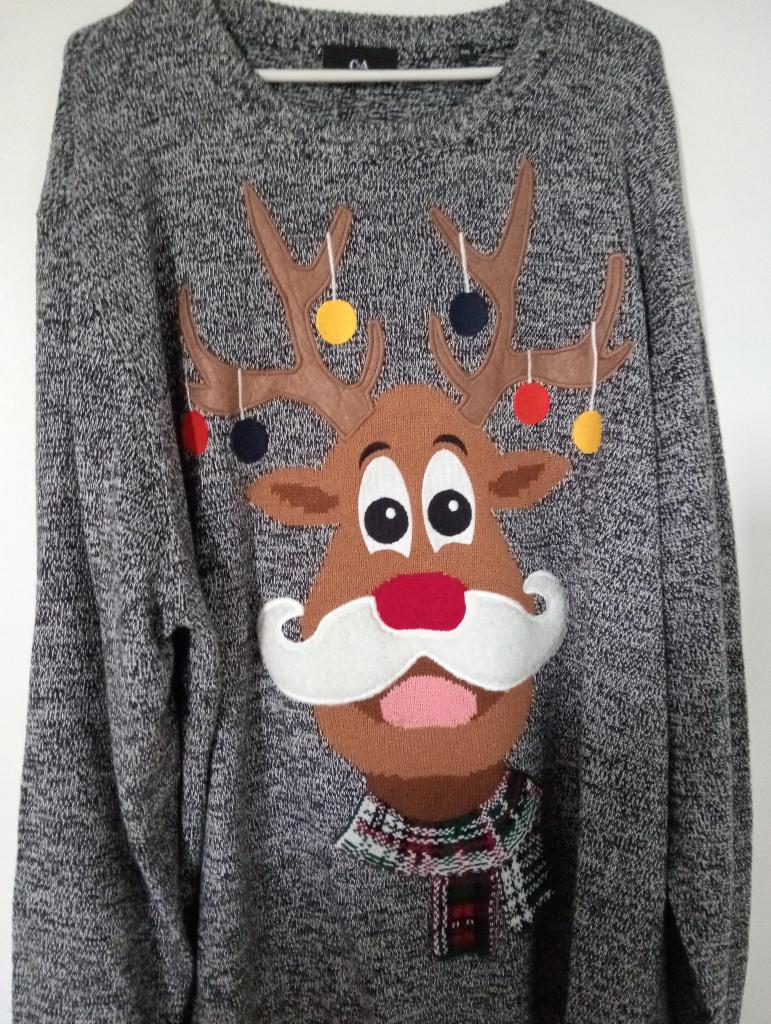 Kersttrui 3xl grijs, Ophalen of Verzenden, Zo goed als nieuw