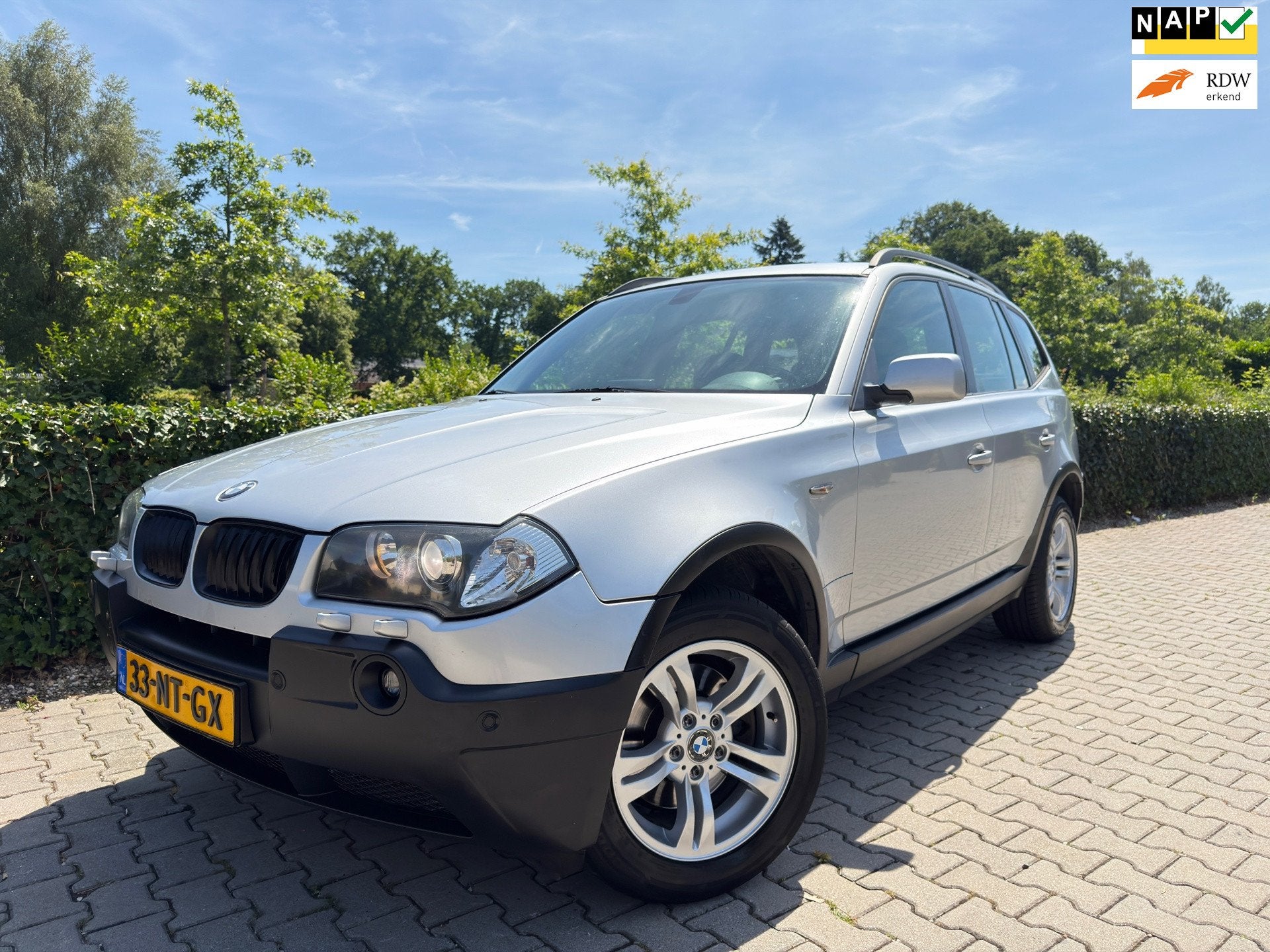 BMW X3 3.0i Executive Sport Automaat , Clima / Leder / Navi, Automaat, Gebruikt, Zwart, 2000 kg