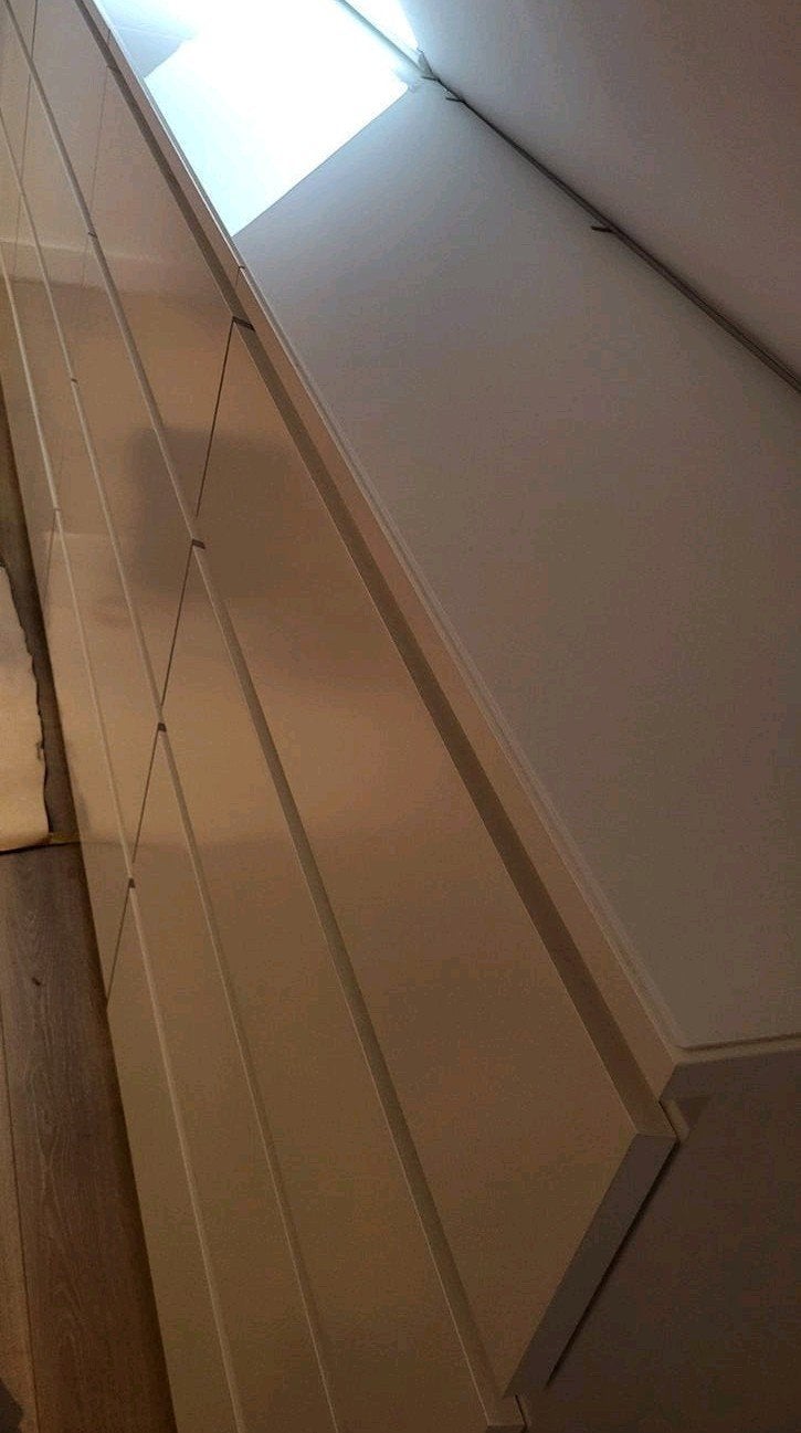 1x IKEA MALM glasplaat 160 x 48 cm – wit, Huis en Inrichting, Kasten | Ladekasten, Ophalen, 5 laden of meer, 150 tot 200 cm, Minder dan 100 cm