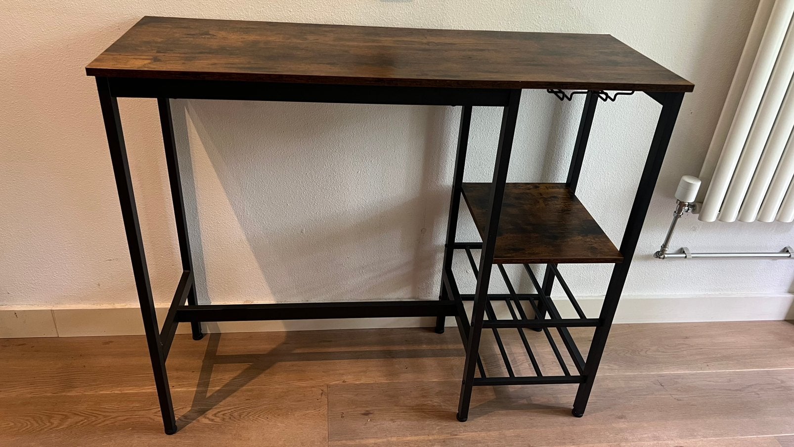 Bartafel donkerbruin, Ophalen, Overige materialen, Gebruikt, 100 tot 150 cm
