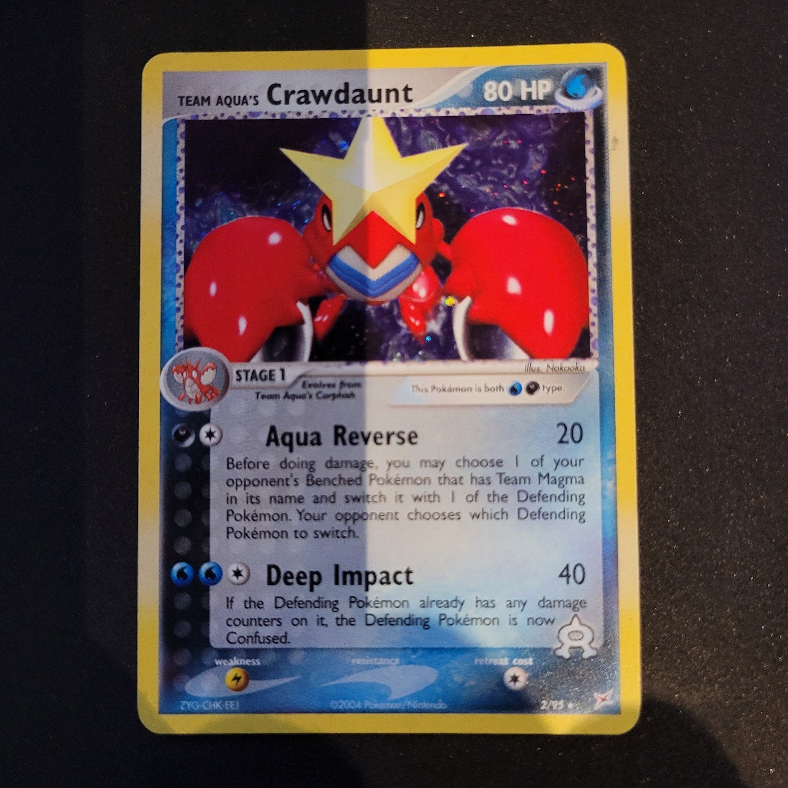 Team aqua's crawdaunt (team magma vs team aqua) #002, Ophalen of Verzenden, Zo goed als nieuw