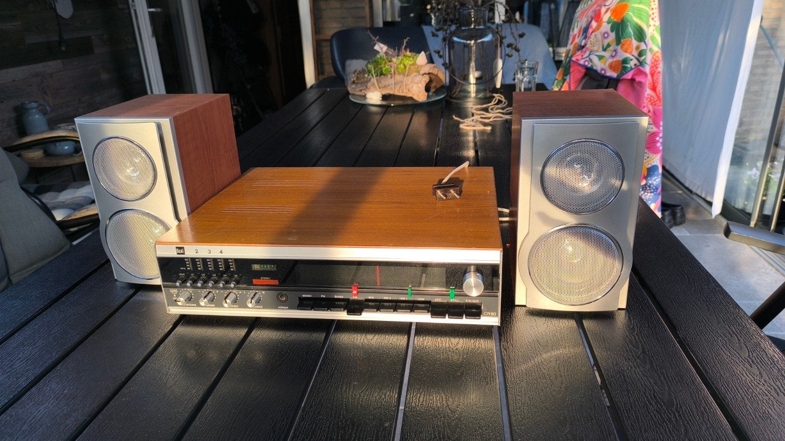MOET WEG Dual CR 50 Vintage Stereo Receiver met Speakers, Overige merken, Gebruikt, Tuner of Radio, Losse componenten