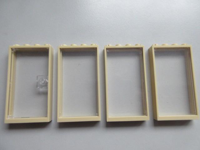 nr. 2350, Ramen en deur, tan, beige., Ophalen of Verzenden, Zo goed als nieuw, Complete set, Lego