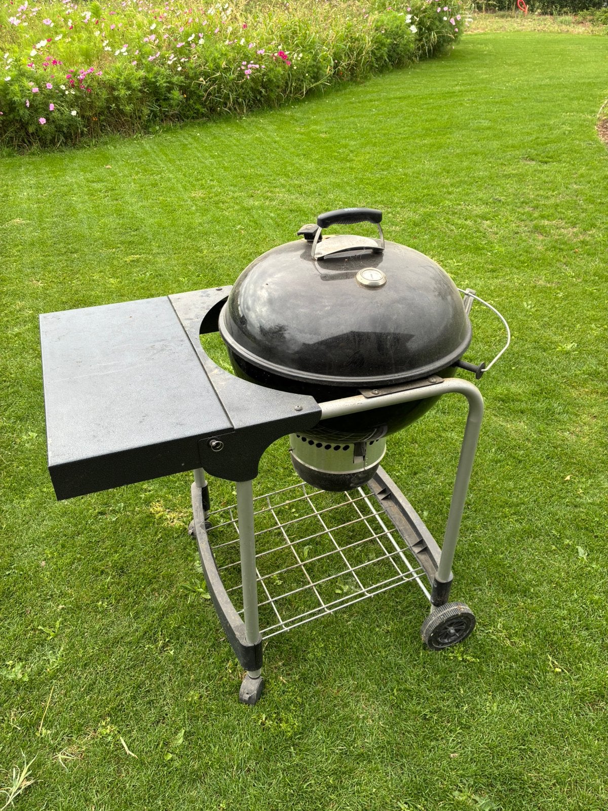 Weber kolen bbq barbeque grill + spit kip braden, Ophalen, Zo goed als nieuw