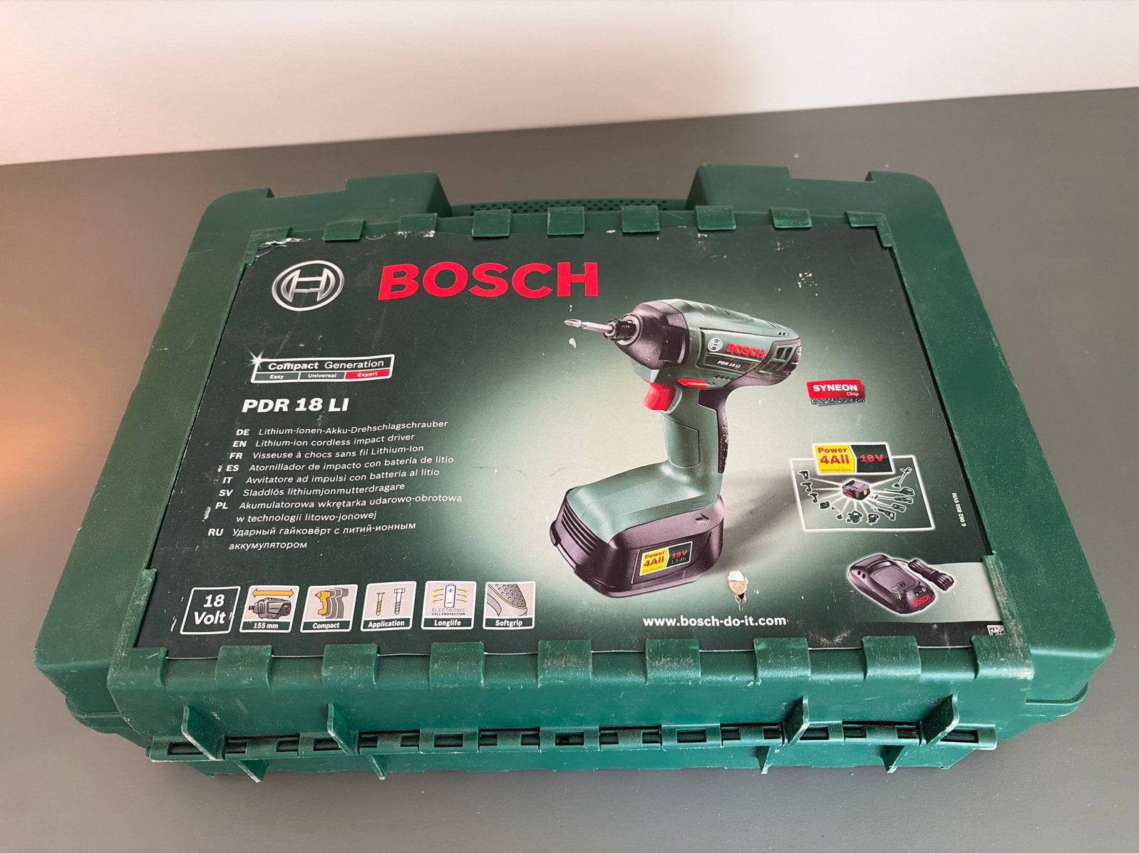 Bosch PDR 18 LI Accu slagmachine met 2,5Ah accu en lader, Ophalen, Gebruikt, Minder dan 400 watt, Boor- en Schroefmachine