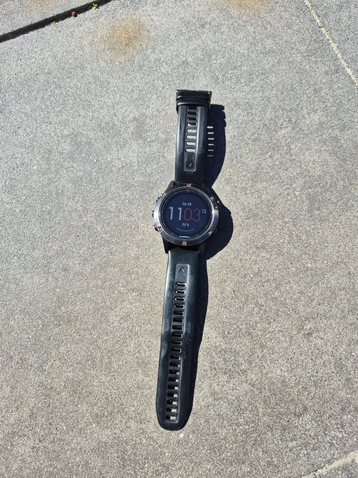 Garmin Fenix 5 GPS Multisport Smartwatch Zwart, Ophalen, Gebruikt, Zwart, Garmin
