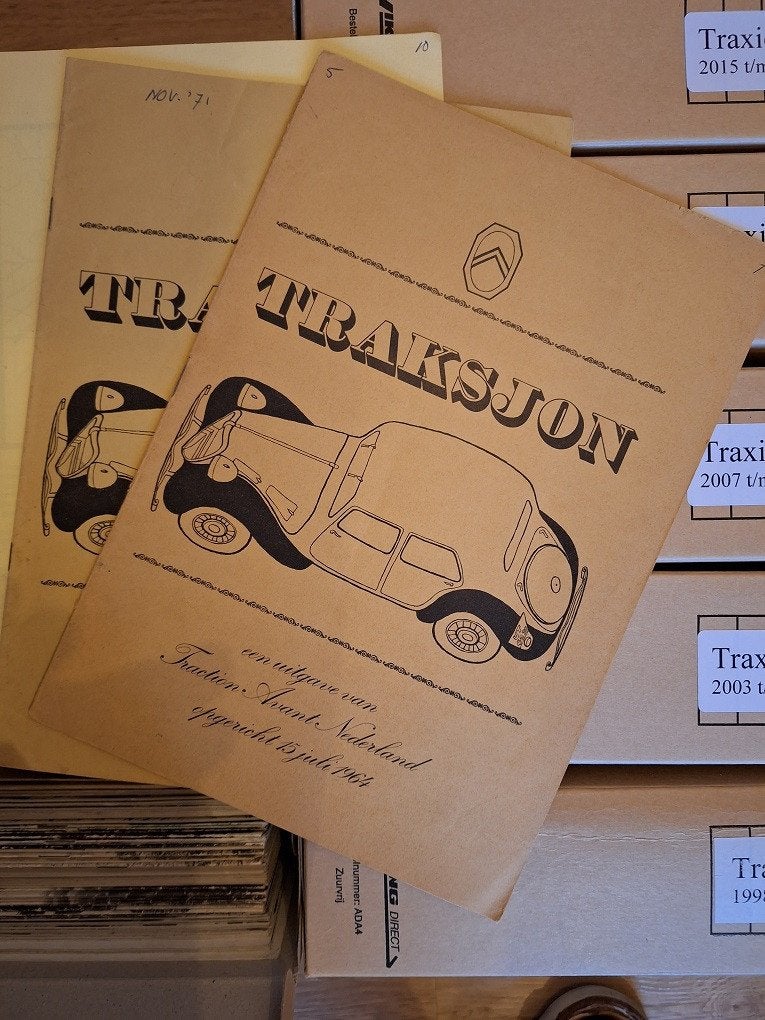 Citroën Traction Avant Traksjon Traxion clubblad 1971-2020, Ophalen, Diverse auteurs, Zo goed als nieuw, Citroën