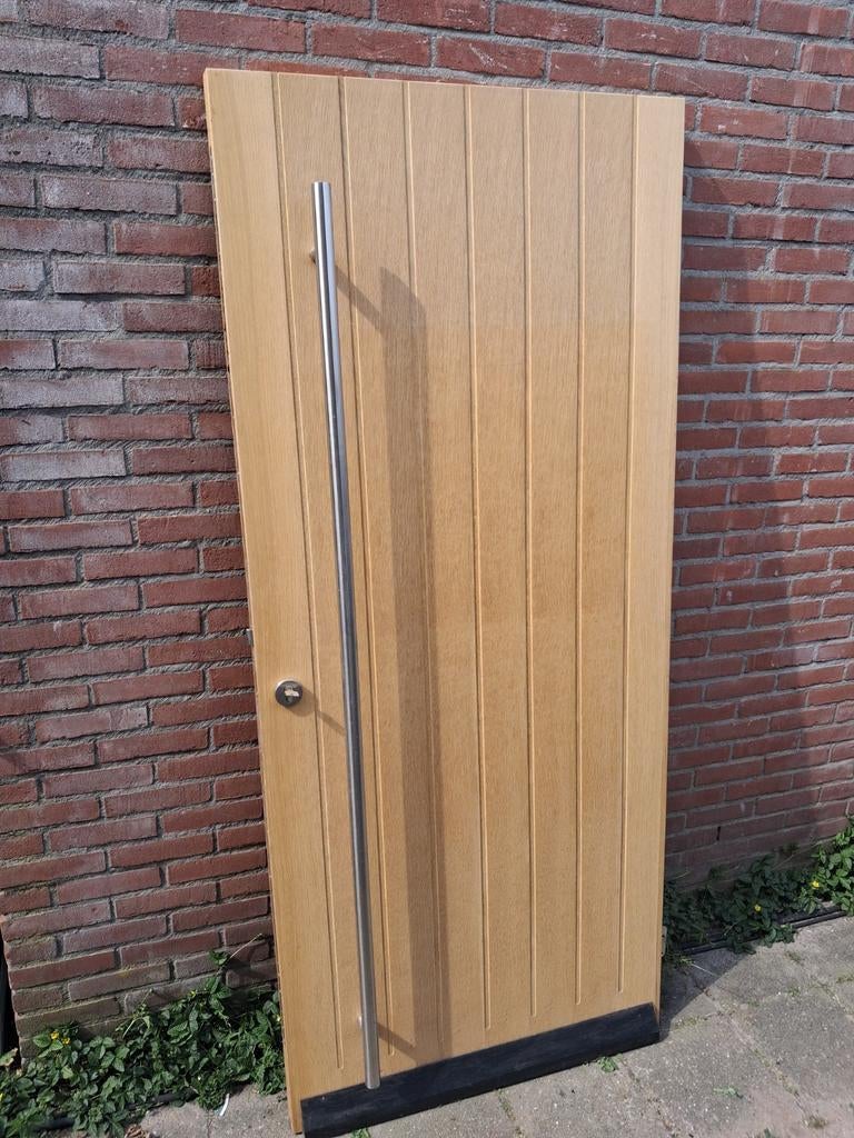 87.5x201dichte deur schrootmotief nog geen jaar oud, Ophalen, 80 tot 100 cm, 200 tot 215 cm, Hout