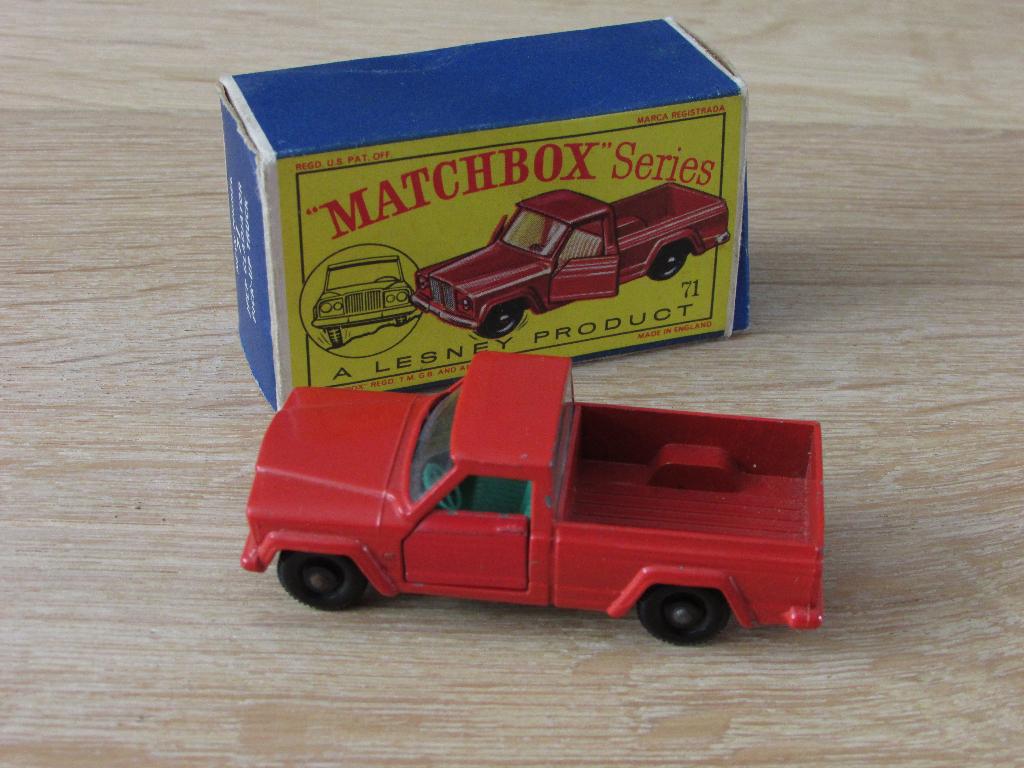 Matchbox  -Lesney    Jeep Gladiator no 71, Ophalen of Verzenden, Zo goed als nieuw, Auto, Matchbox