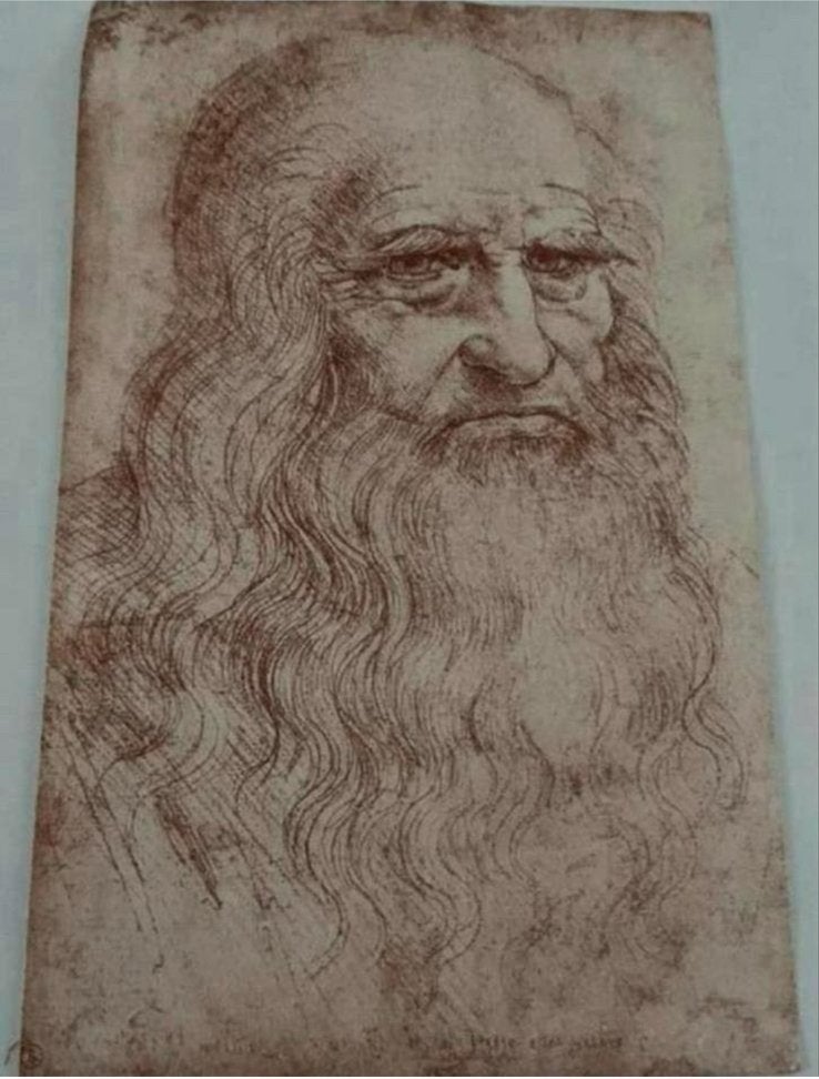 Facsimile Autoritratto Leonardo da Vinci - Fratelli Alinari, Ophalen of Verzenden, Zo goed als nieuw, Overige typen