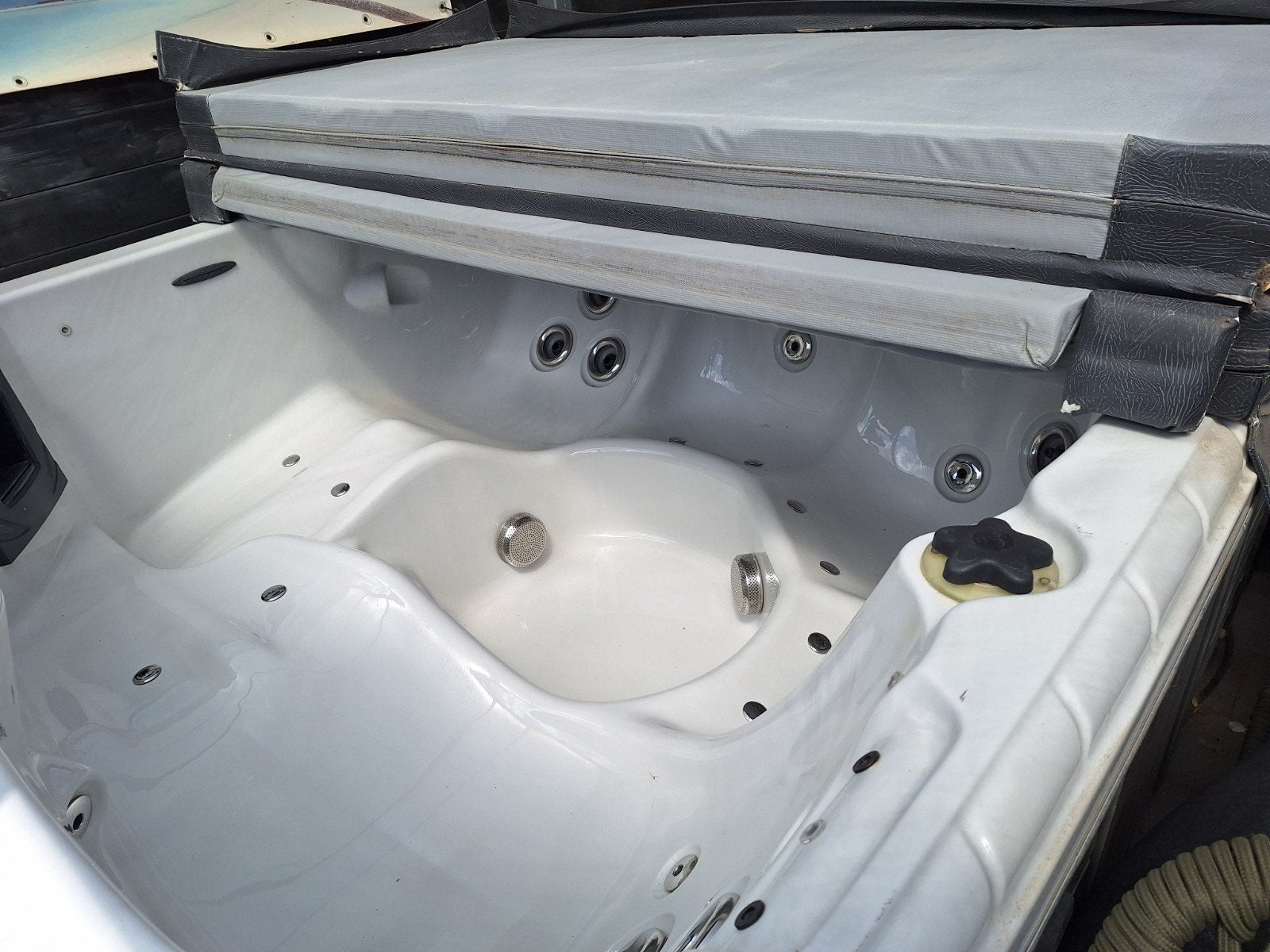 Jacuzzi Spa 5 personen, Ophalen, Gebruikt, Trap, Vast