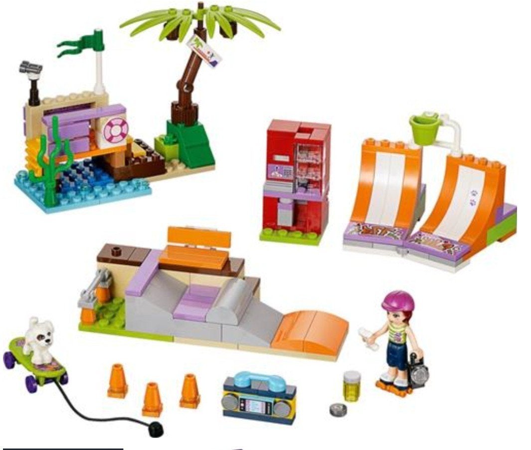 Lego Friends Skatepark (deels opgebouwd), Gebruikt, Lego, Friends, Ophalen of Verzenden