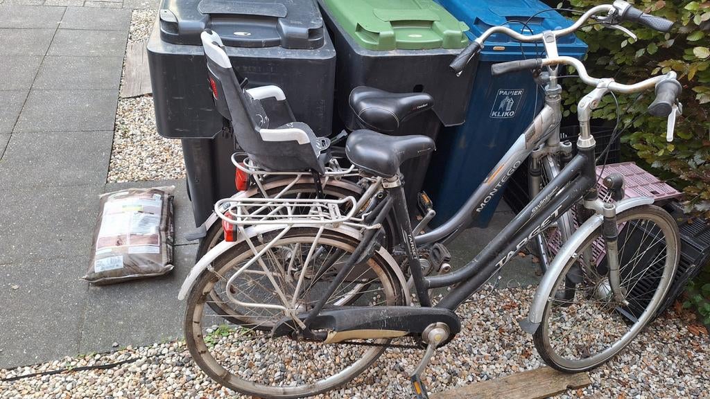 2 opknapper fietsen: Montego en Target, Fietsen en Brommers, Fietsen | Dames | Damesfietsen, Ophalen, Gebruikt, Overige merken