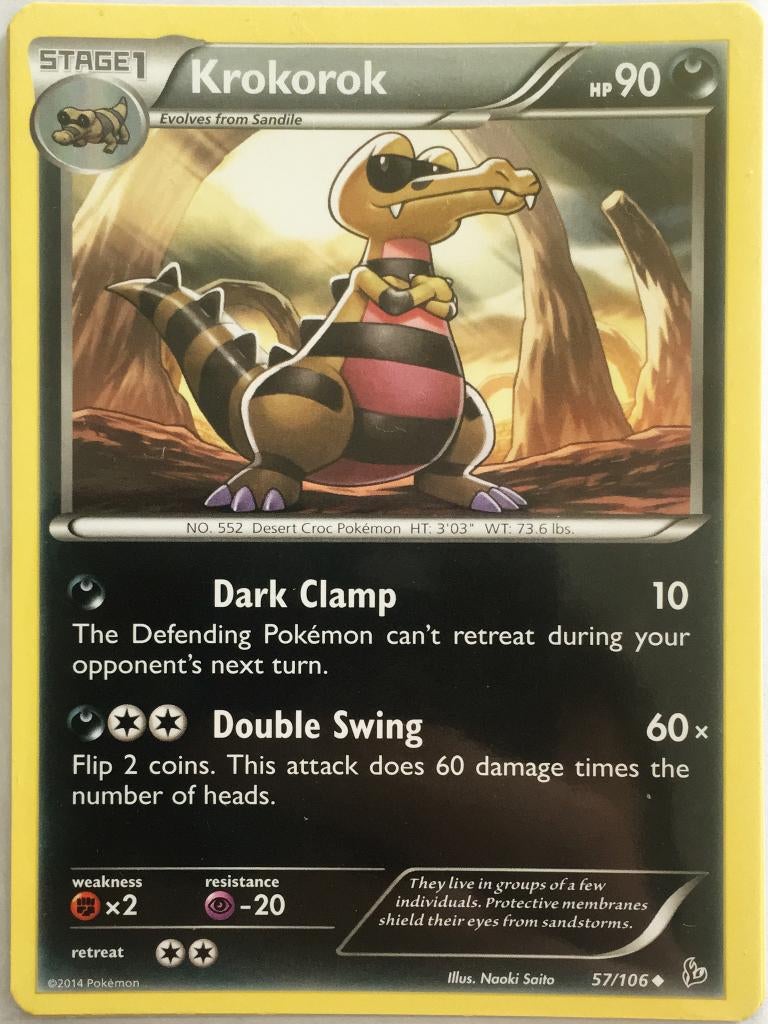 Flashfire,  Krokorok [uncommon] 57/106, Verzenden, Nieuw, Losse kaart