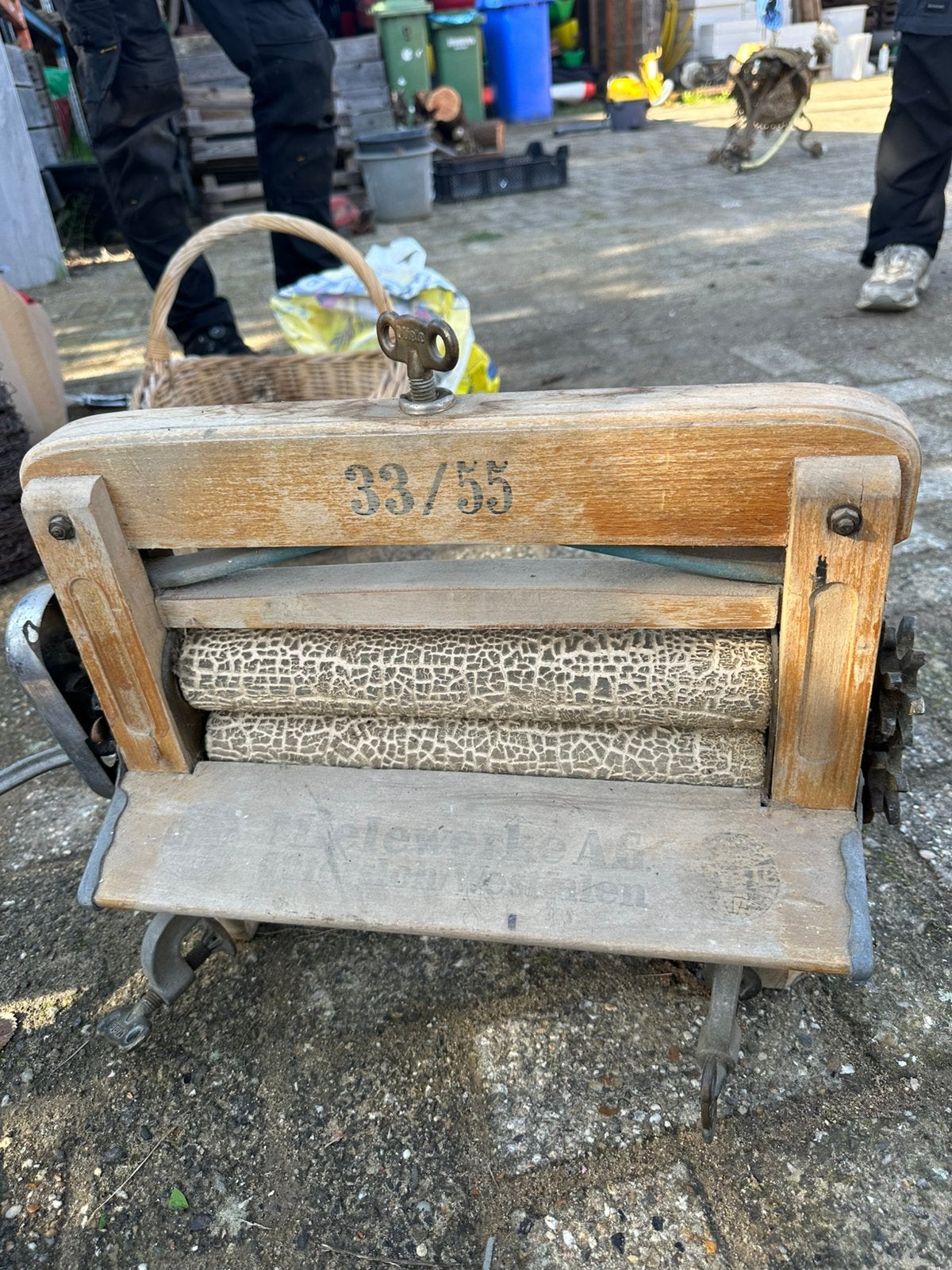 Antiek/brocante was wringer van Miele, Antiek en Kunst, Ophalen