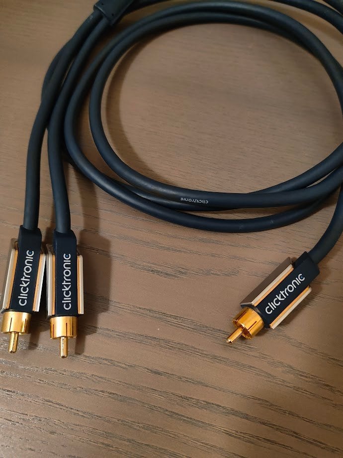 Clicktronic Advanced Series Subwoofer Kabel 2 meter, Ophalen of Verzenden, Zo goed als nieuw, 2 tot 5 meter, Overige kabels