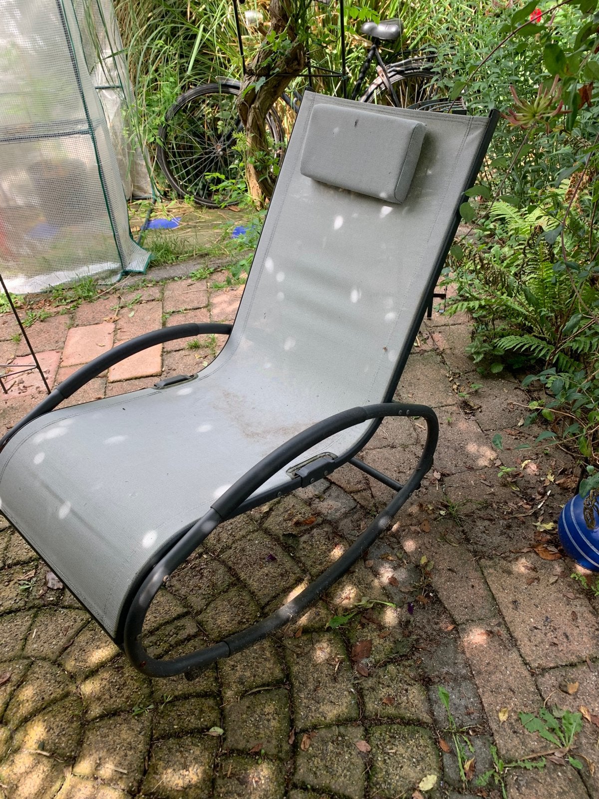 Tuin schommelstoel, Tuin en Terras, Ophalen, Zo goed als nieuw, Aluminium