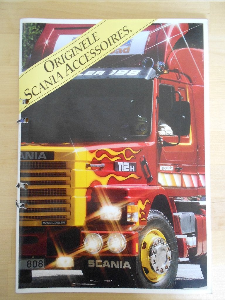 Scania Accessoires Brochure 1984 – 142 112 92 82, Gelezen, Ophalen of Verzenden, Overige merken, Scania