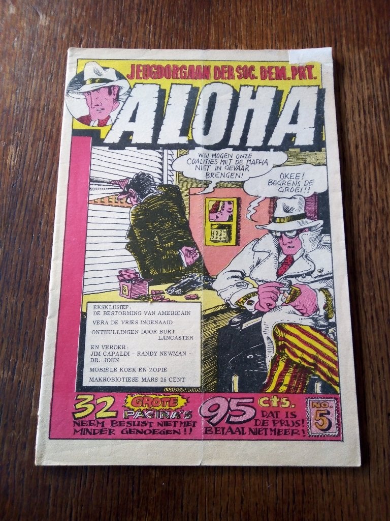 aloha nr. 5 *1972*-aart clerkx cover, Ophalen of Verzenden, Gelezen, Muziek, Film of Tv