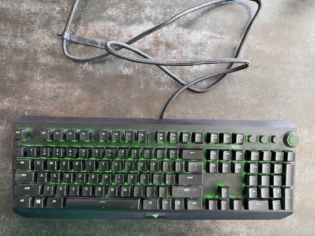 Razer Blackwidow Elite, Computers en Software, Gebruikt, Ophalen of Verzenden, Razer BlackWidow, Qwerty