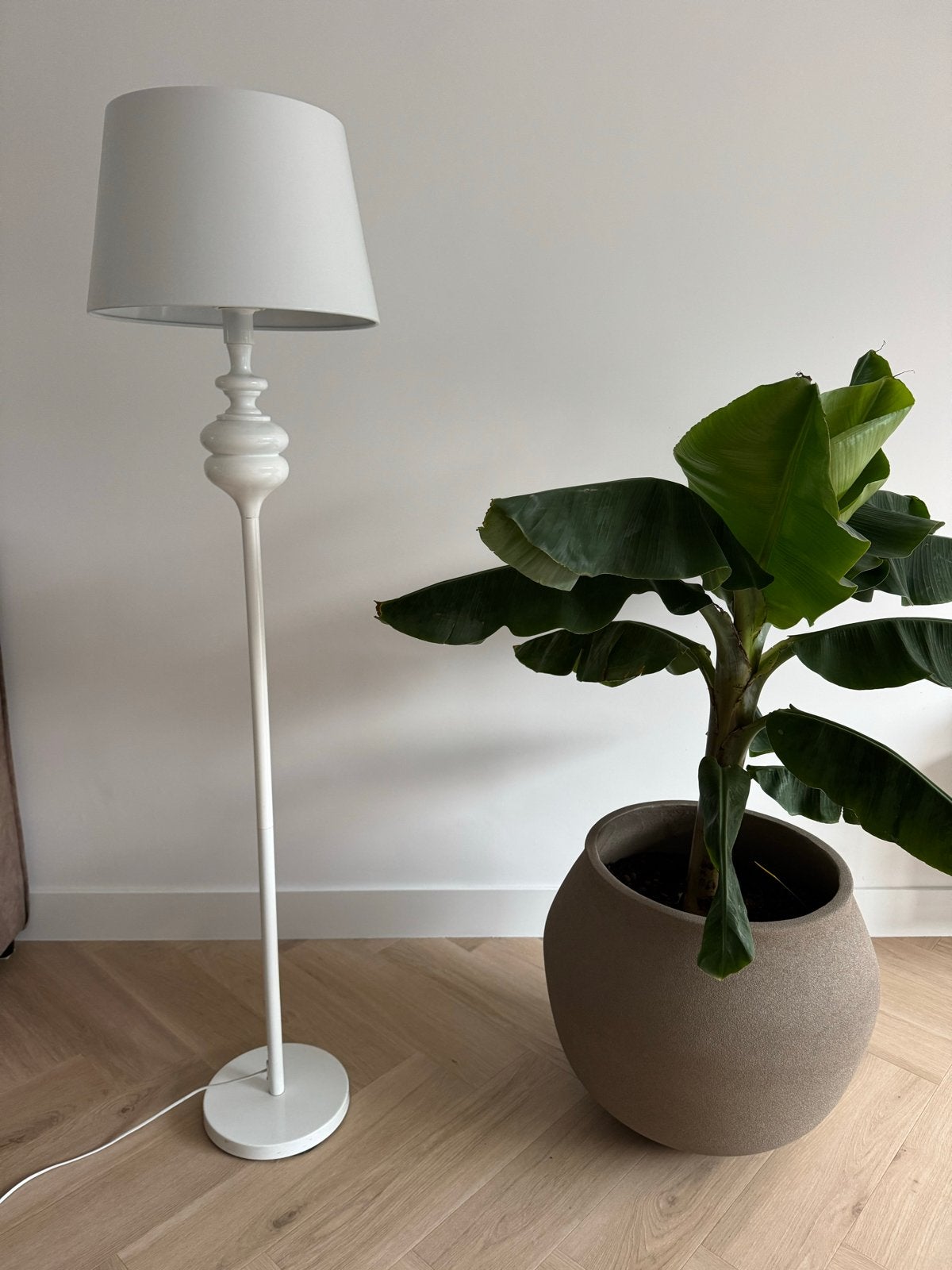 Leitmotiv vloerlamp Sweet Home - Wit, 160cm, Ophalen of Verzenden, Gebruikt, Metaal, 150 tot 200 cm