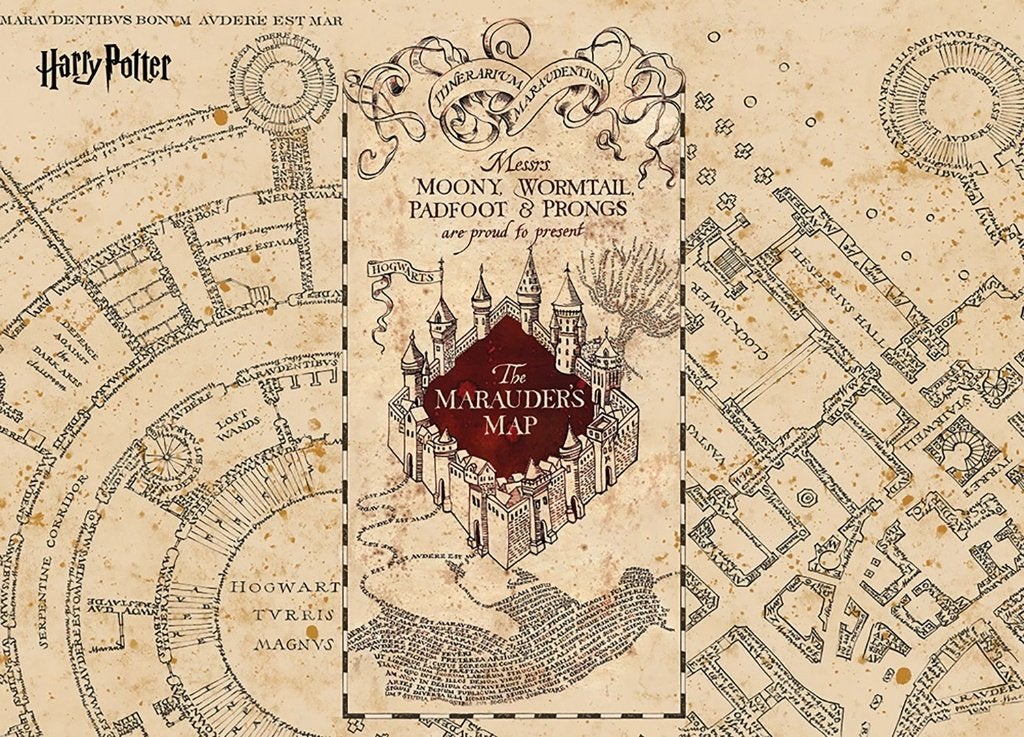 Harry Potter behang Marauder's Map poster * Muurdeco4kids, Verzenden, Nieuw