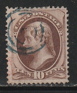 U.S.A 1870 - Jefferson, Postzegels en Munten, Postzegels | Amerika, Ophalen, Gestempeld, Noord-Amerika