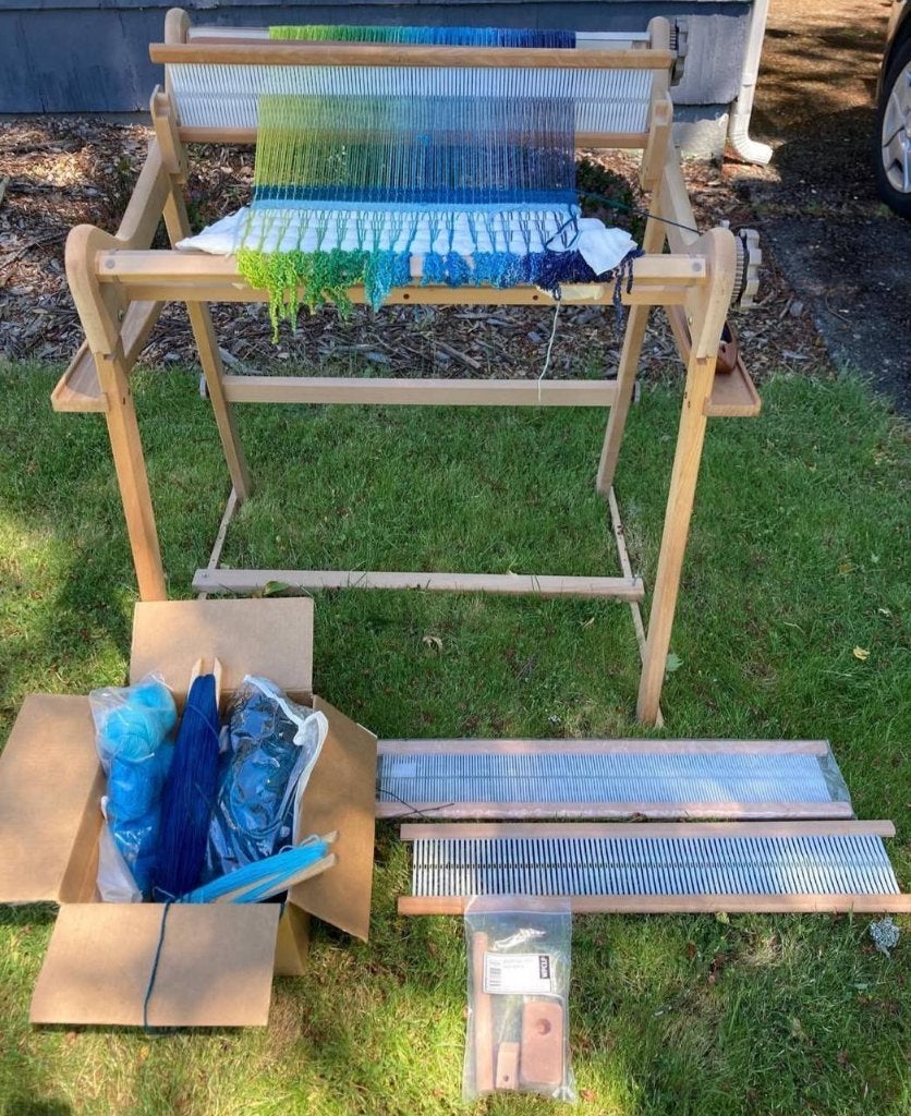 Ashford Rigid Heddle Loom 60 cm weefgetouw, Hobby en Vrije tijd, Knutselen, Overige thema's, Overige typen, Beige, Zo goed als nieuw