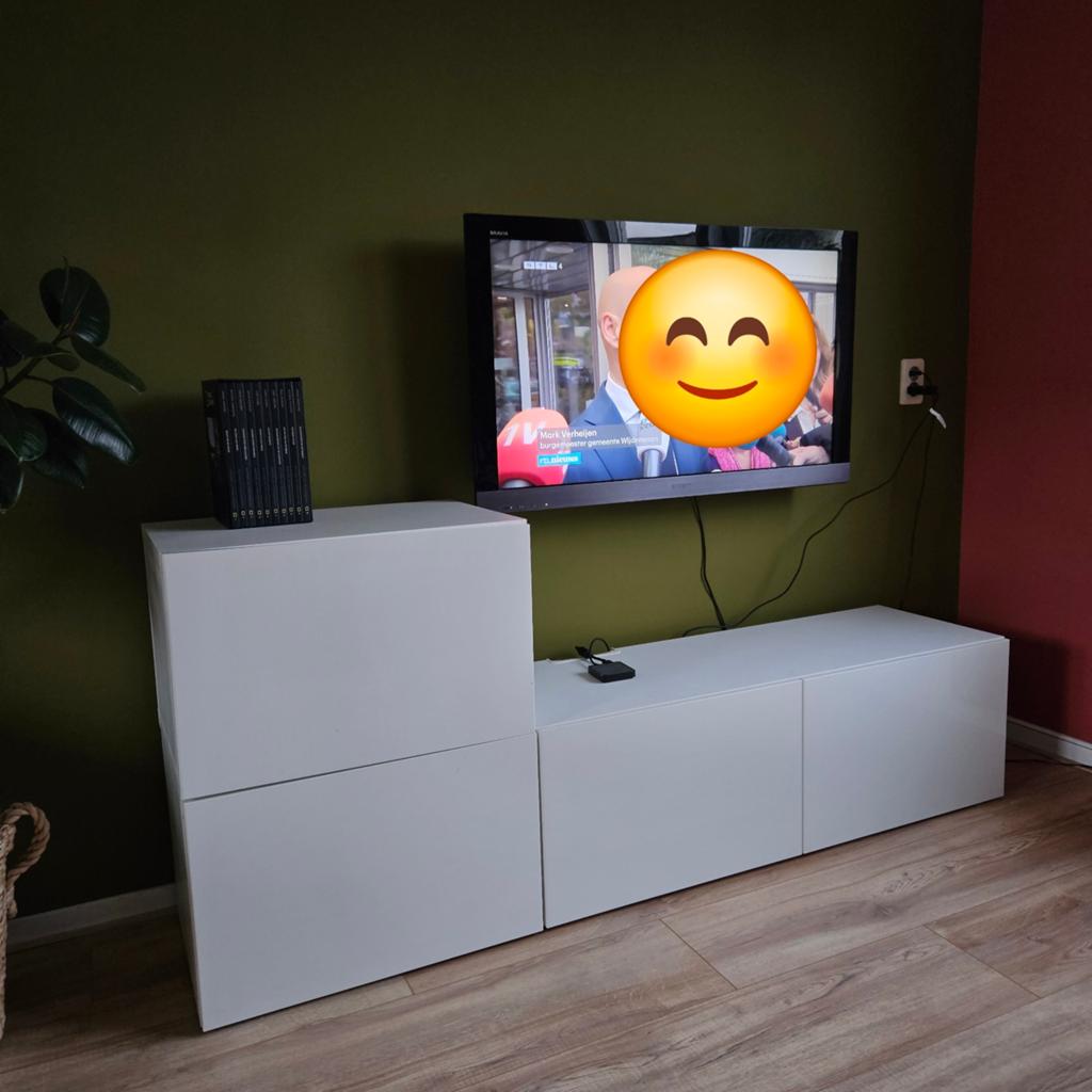 Ikea Besta tv meubel, Ophalen, Gebruikt, 200 cm of meer, Minder dan 100 cm