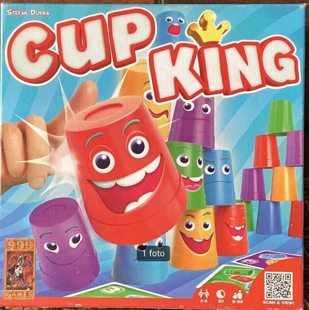 Cup King – 999 Games, Hobby en Vrije tijd, Gezelschapsspellen | Bordspellen, Ophalen of Verzenden, Zo goed als nieuw