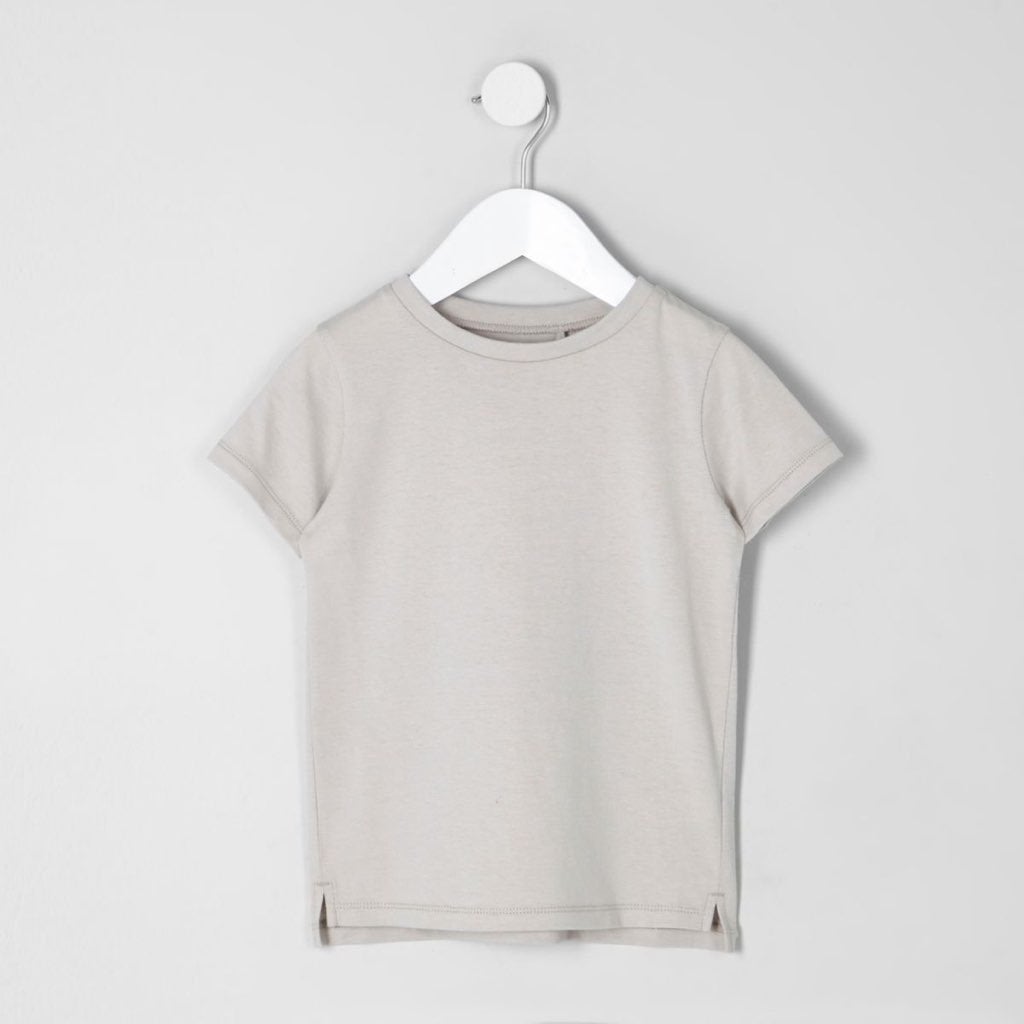 Baby River Island t-shirt tee shirt top katoen beige maat 68, Jongetje of Meisje, River Island, Ophalen of Verzenden, Zo goed als nieuw