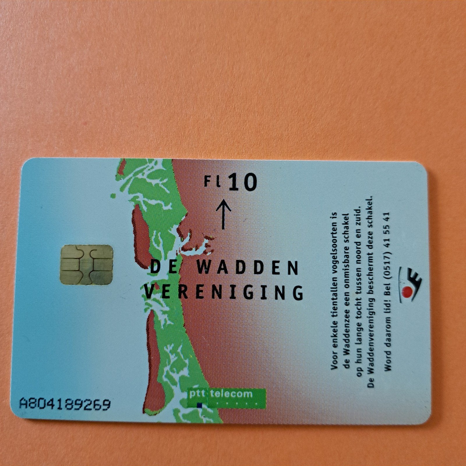 PTT Telecom telefoonkaart Waddenzee Vogels FL10, Ophalen of Verzenden, Nederland