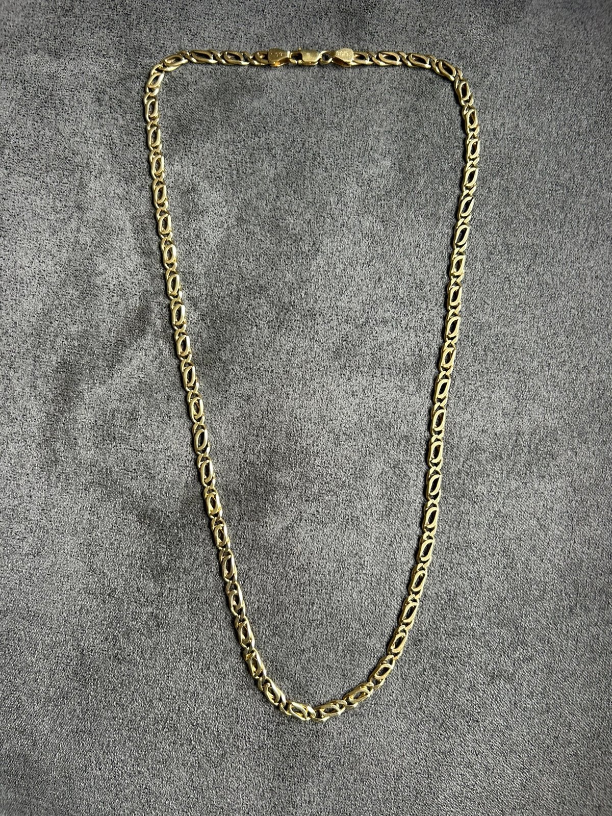 14 Karaat Gouden-Ketting-Koningsketting, Ophalen, Zo goed als nieuw, Goud