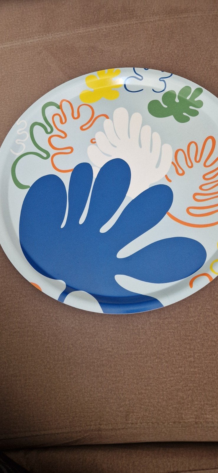 IKEA KUSTVUNGE Dienblad met kleurrijk patroon, Ophalen of Verzenden