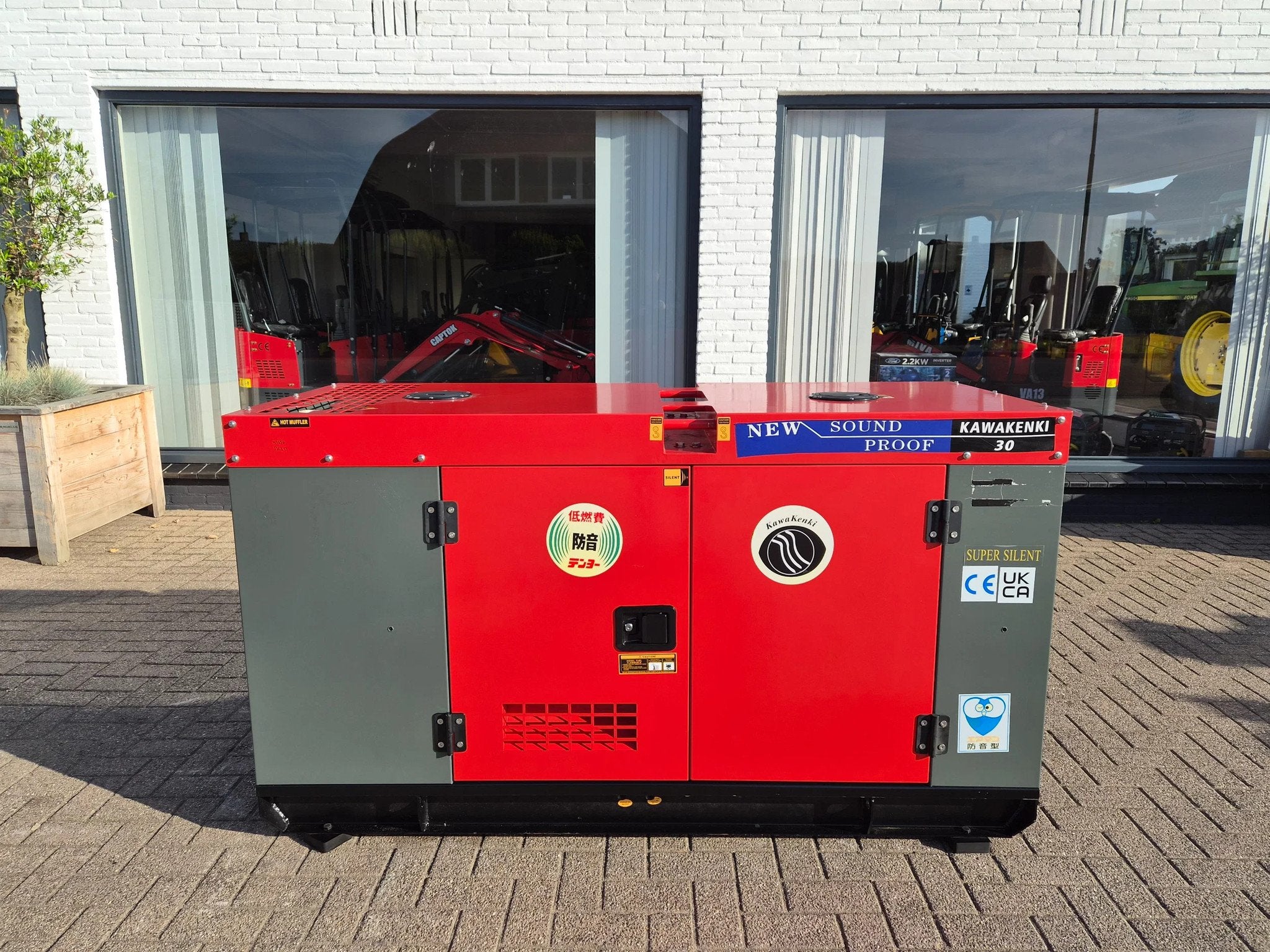 Kawakenki 30kva generator silent 3 cilinder diesel aggregaat