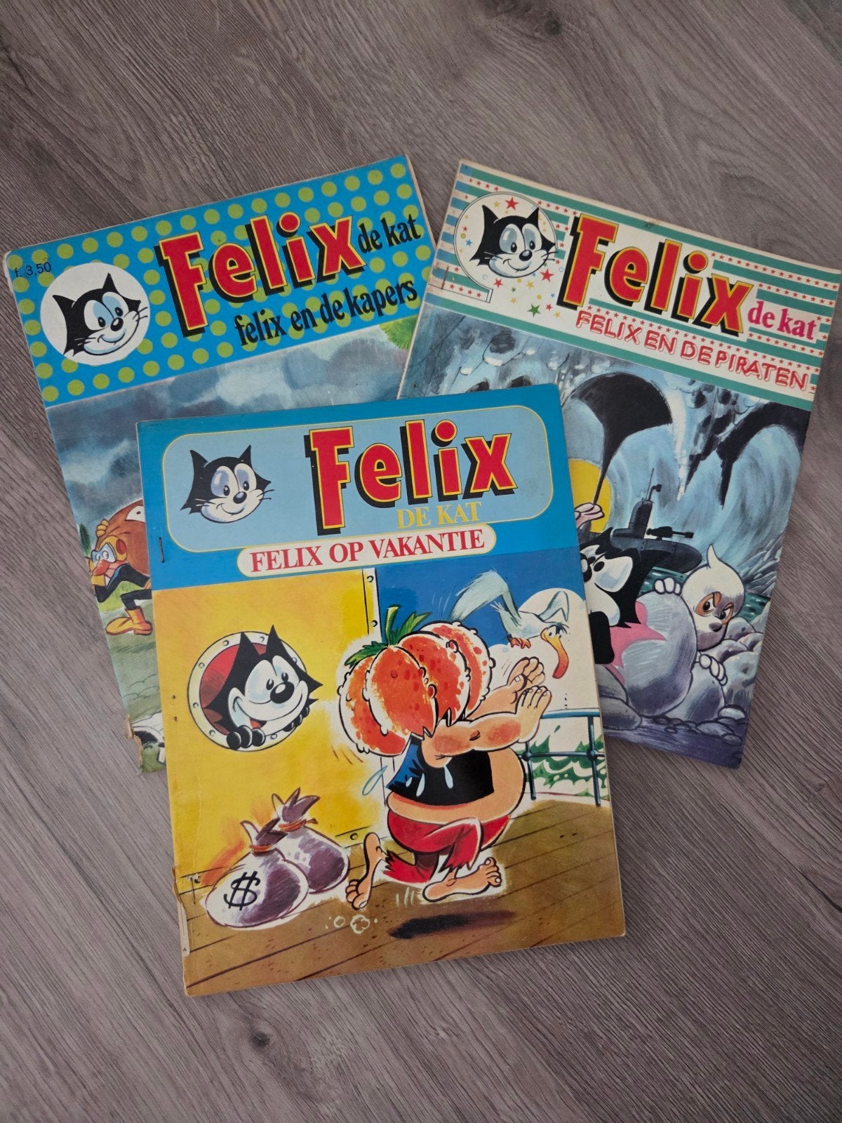 Felix de Kat stripboeken - 3 delen, Meerdere stripboeken, Ophalen of Verzenden, Gelezen