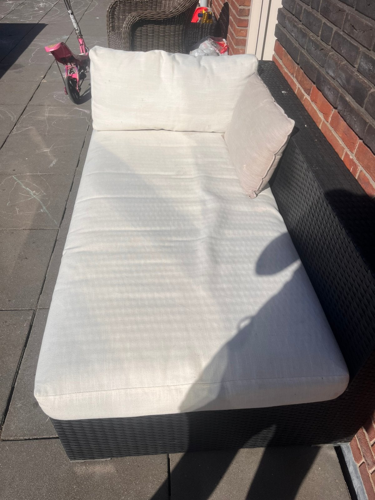Loungebank, Tuin en Terras, Overige materialen, Gebruikt, Loungeset, Ophalen
