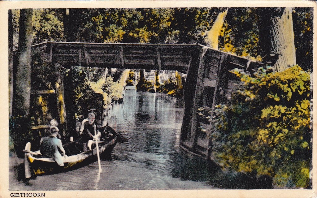 01394 Giethoorn, Verzenden, 1940 tot 1960, Gelopen, Overijssel