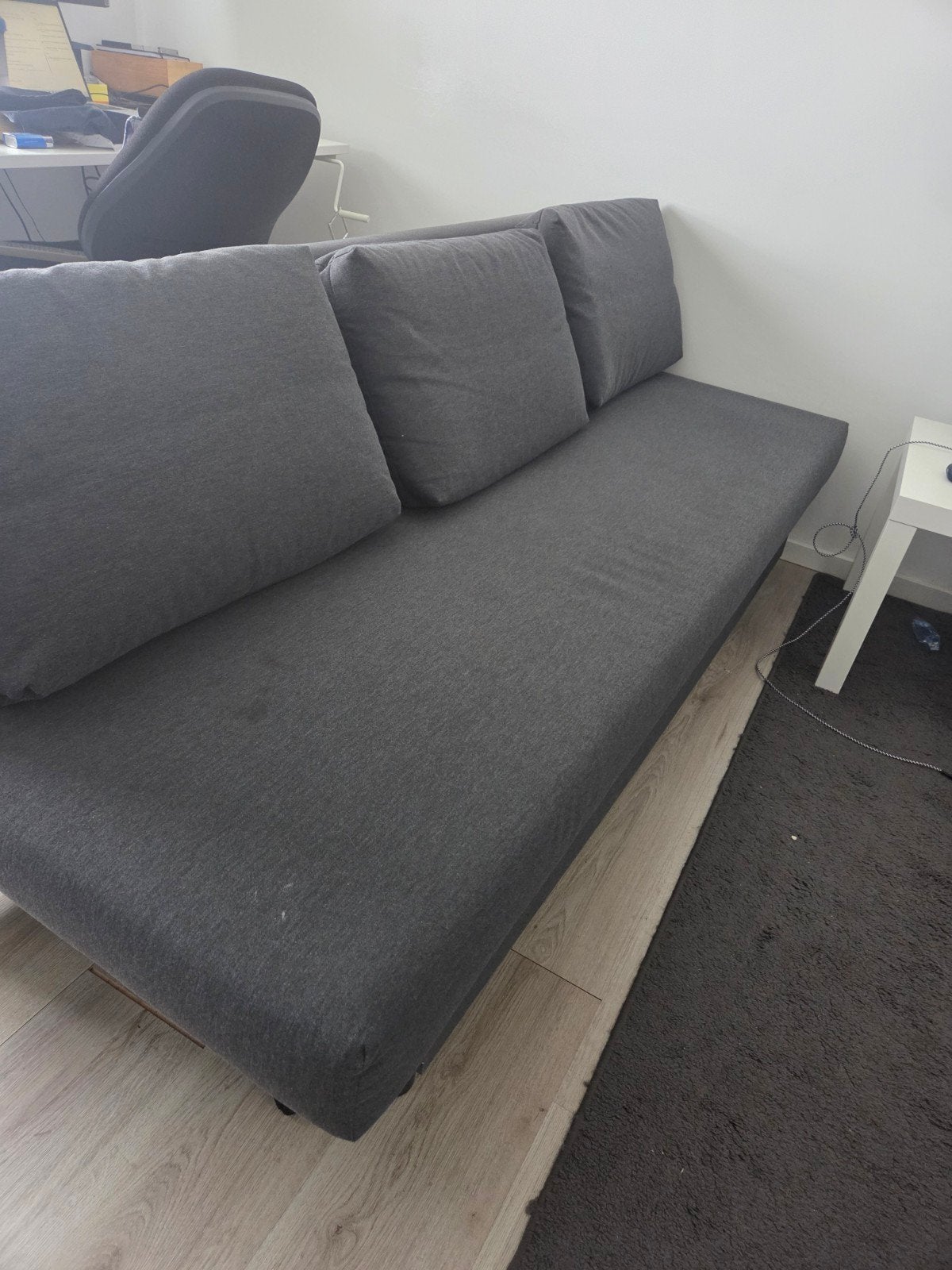 IKEA ÄLVDALEN 3-zits slaapbank, Knisa donkergrijs, Ophalen of Verzenden