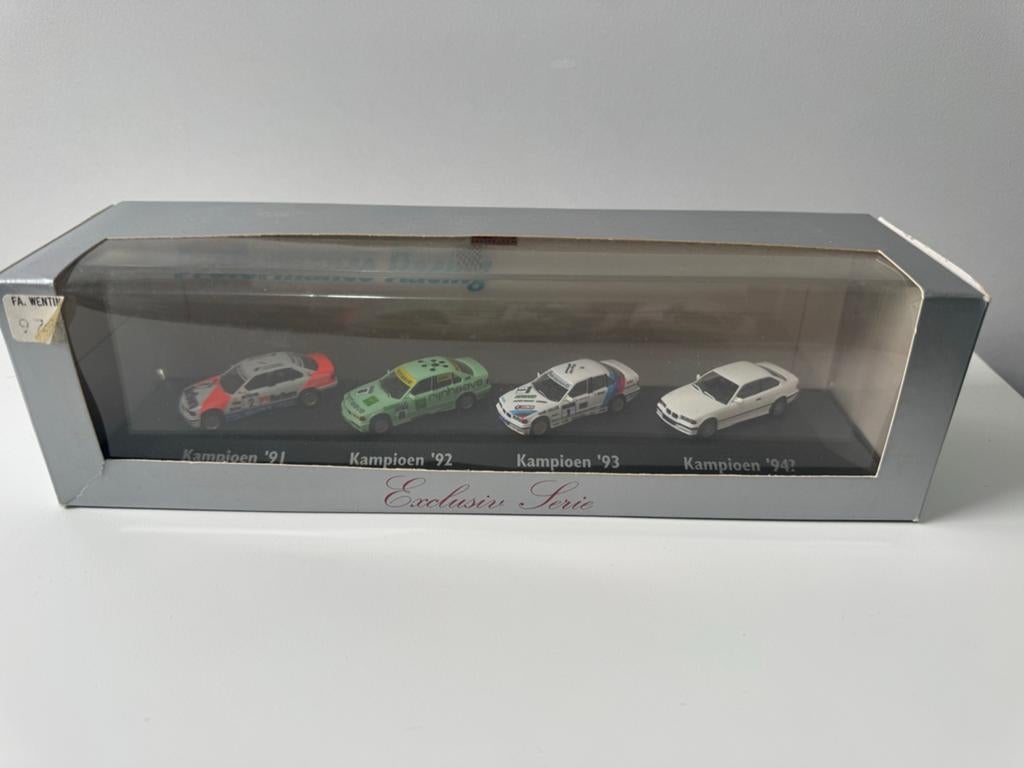 Herpa BMW Kampioen '91-'94 Exclusiv Serie modelauto's 1:87, Ophalen of Verzenden, Zo goed als nieuw, Auto, Herpa