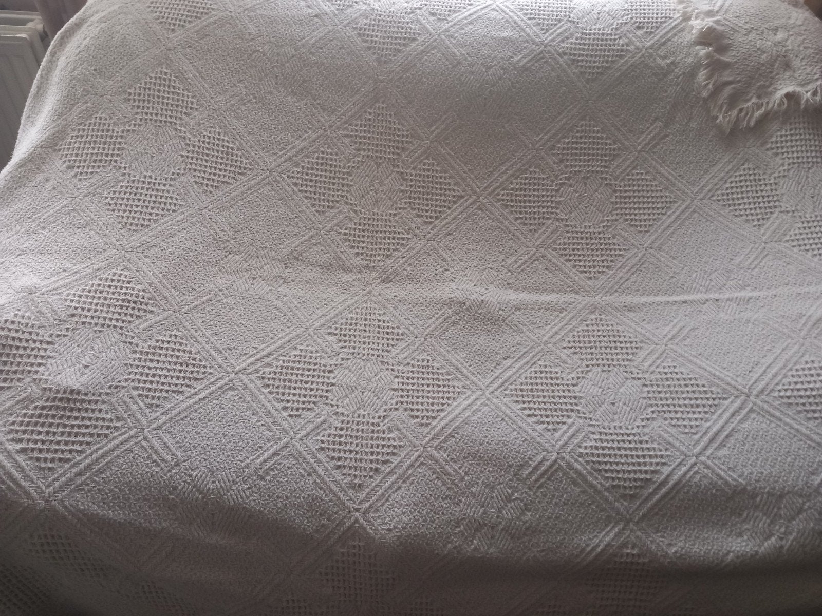 Gehaakte bedsprei  / sprei, Ophalen of Verzenden, Zo goed als nieuw, Tweepersoons