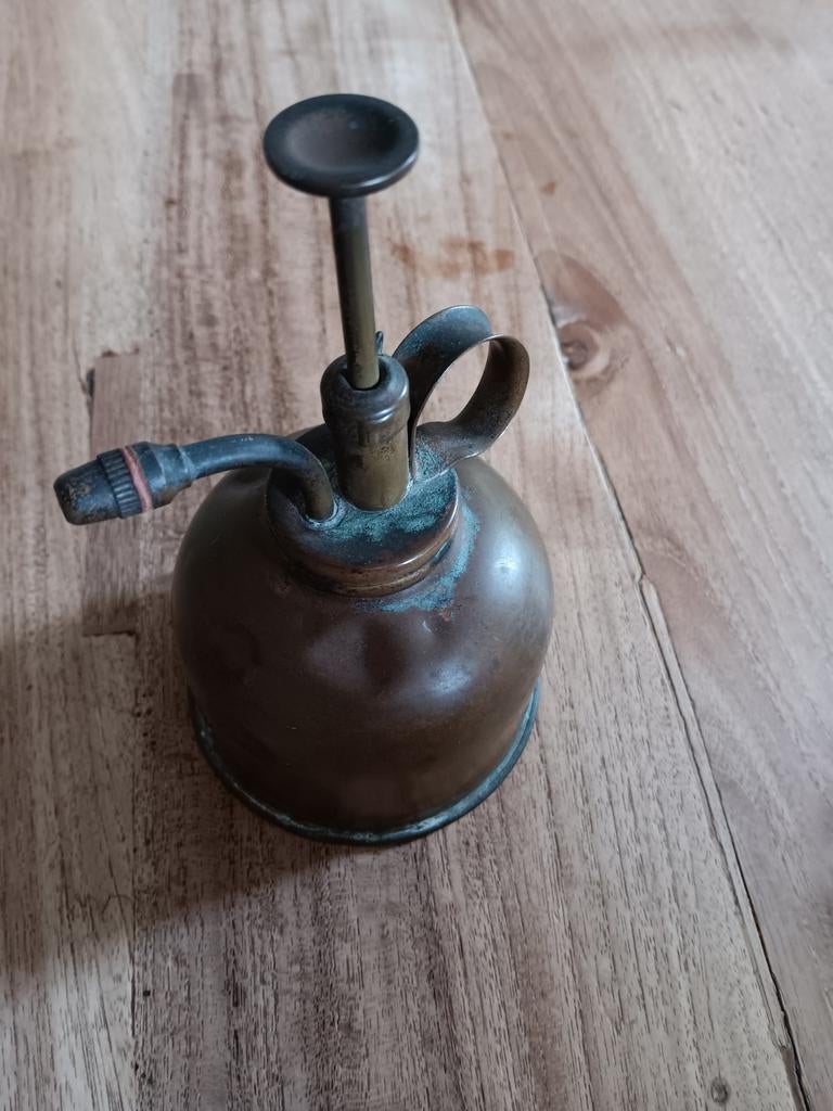 Vintage koperen oliespuitje - decoratief item, Antiek en Kunst, Ophalen