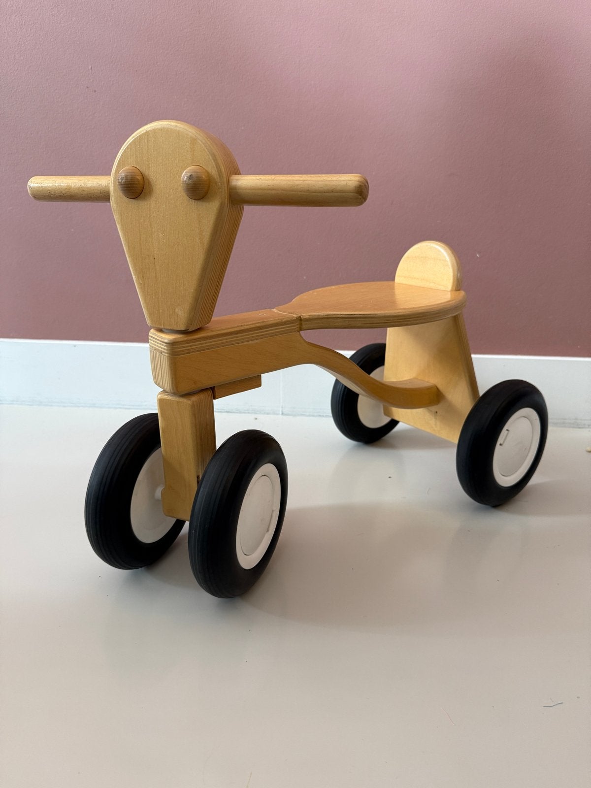 Houten loopfietsje voor peuters - van Dijk Toys, Ophalen, Zo goed als nieuw, Loopfiets