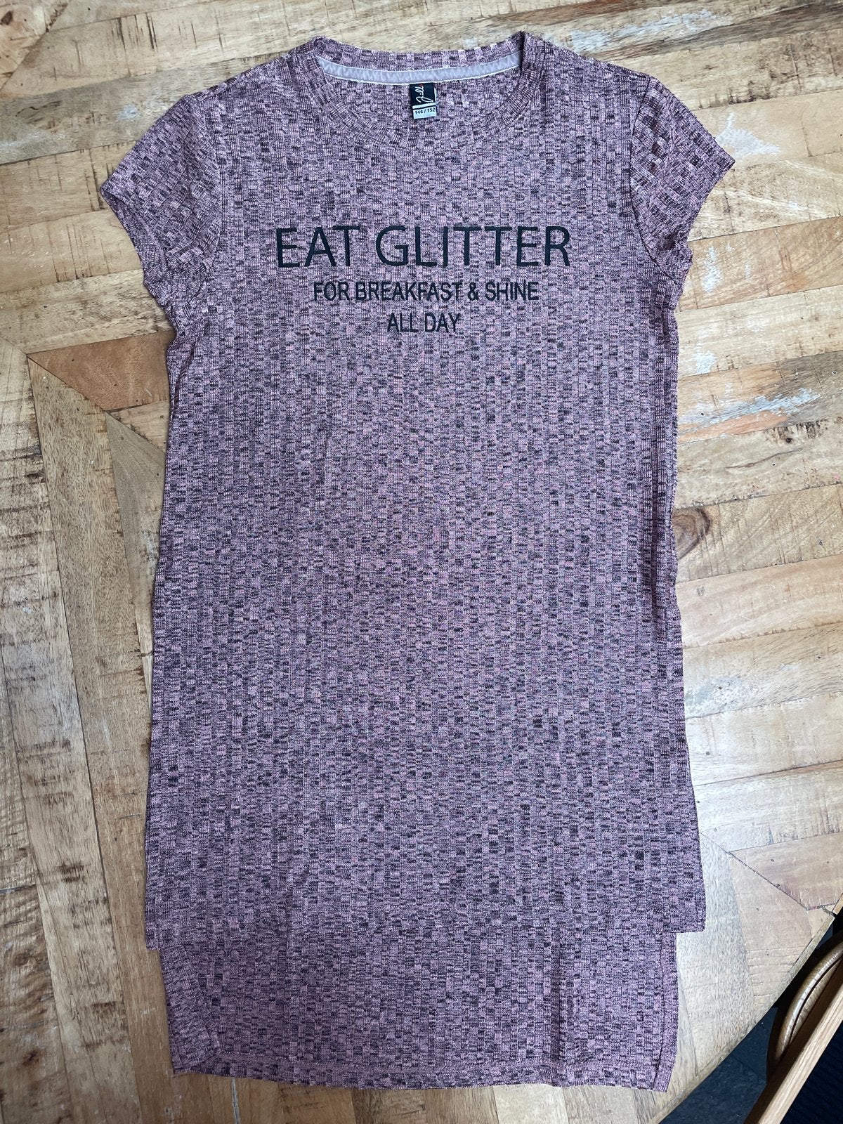 Shoeby longshirt EAT GLITTER for breakfast & shine all day, Ophalen of Verzenden, Zo goed als nieuw, Meisje, Shirt of Longsleeve