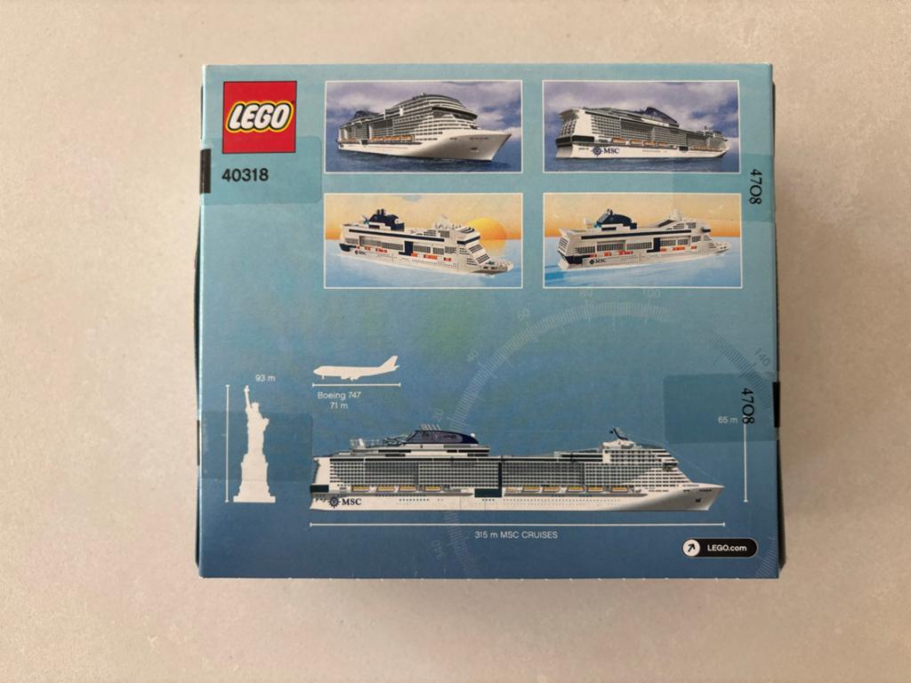 LEGO 40318 MSC Cruises Schip - Nieuw in doos, Ophalen of Verzenden, Nieuw, Overige merken