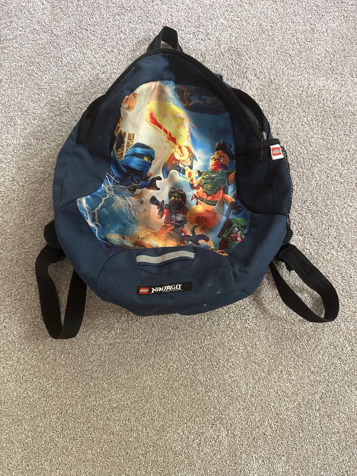 Lego Ninjago Rugzak, Gebruikt, Ophalen of Verzenden, Minder dan 30 cm, Blauw