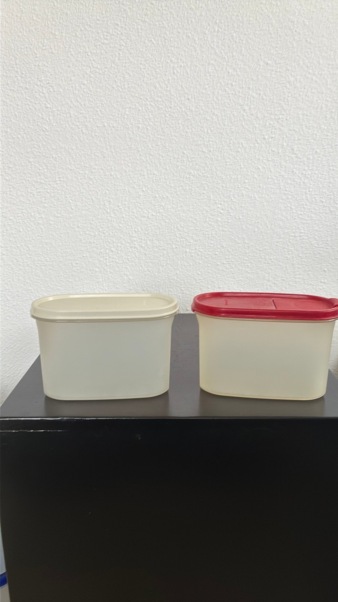 Tupperware ruimtespaarders 1.1L, Ophalen of Verzenden, Gebruikt, Bewaardoos, Met deksel