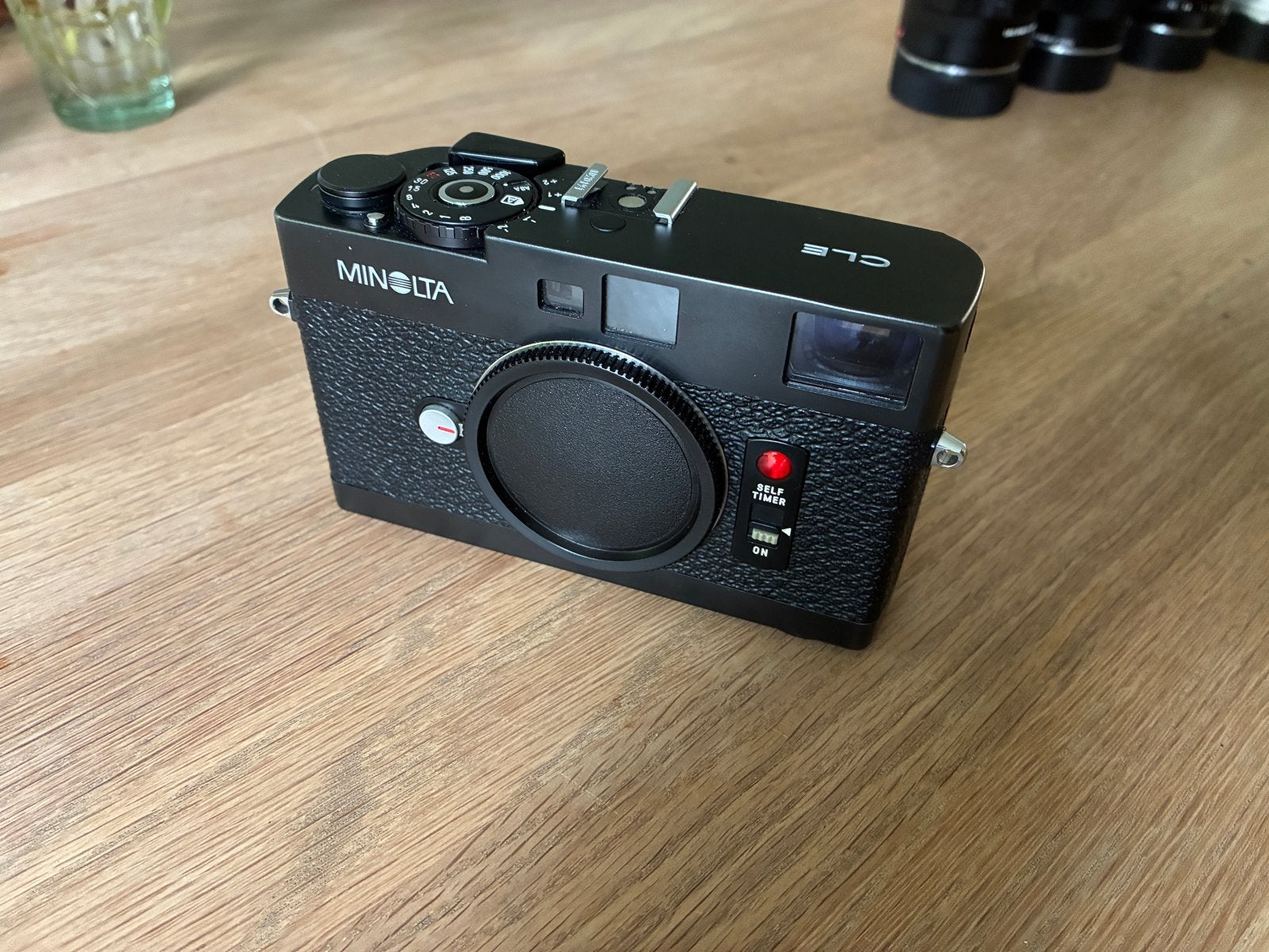 Minolta CLE body met met lenzen naar keuze, Ophalen of Verzenden, Zo goed als nieuw, Compact, Minolta