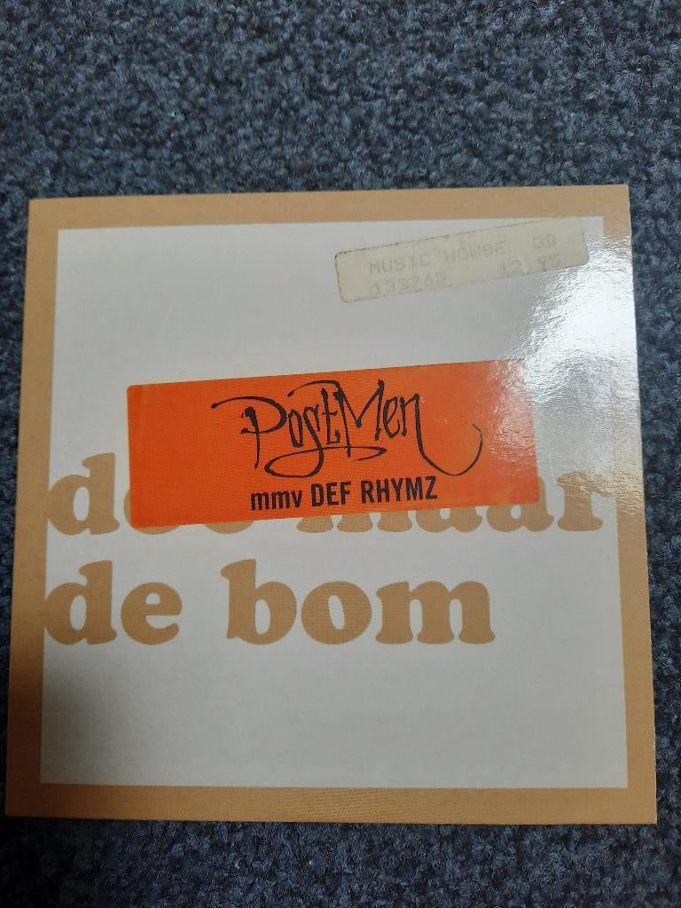 POSTMEN & DEFF RHYMZ "De Bom" Leuke CD Single!, Verzenden, Zo goed als nieuw, Pop