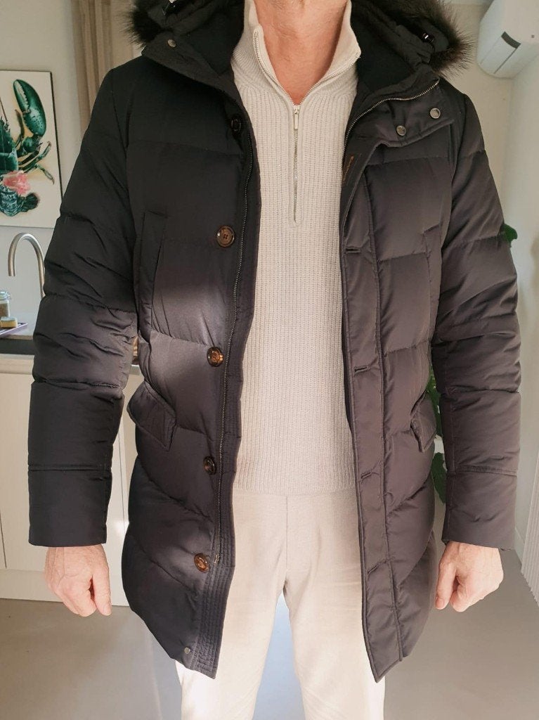Moorer winterjas, Kleding | Heren, Jassen | Winter, Ophalen of Verzenden, Zo goed als nieuw, Moorer, Maat 48/50 (M)